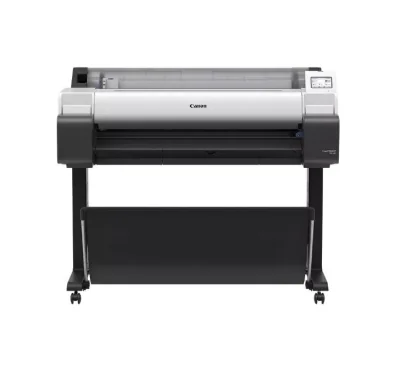 Plotter Canon imagePROGRAF TM-340 36"(914mm), format A0, 5 culori, rezolutie max 2400x1200dpi, memorie 2GB, limbaje de imprimare: HP-GL/2, HP RTL, JPEG (Ver. JFIF 1.02), CALS G4 (submission via FTP only), Display LCD 4.3", interfata: USB 2.0, Etherne