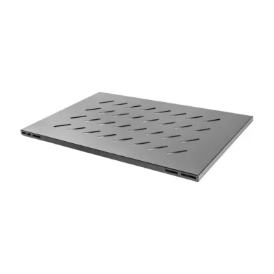 Poliță fixă Lanberg pentru rack deschis 19" 800mm, 1U/480,5x580 mm, sarcină maximă 120 kg, negru