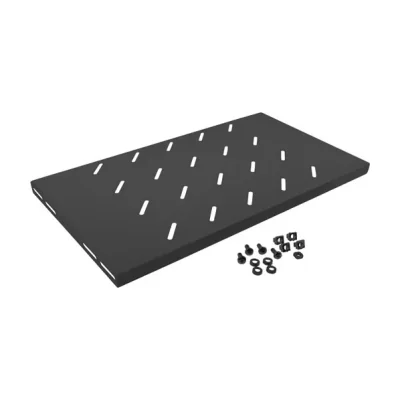 Poliță fixă rack Lanberg 19" 1U, 486x270 mm, sarcină maximă 120 kg, negru