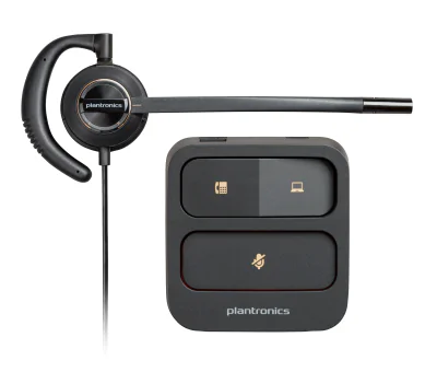 HP Poly EncorePro 530D with Quick Disconnect Discreet Digital Headset TAA, Wired, Calls/Music, 22 g, Headset, Black