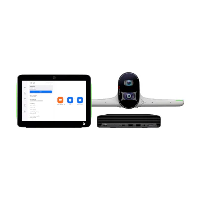 Poly Studio Large Room Bundle for Zoom Rooms: Studio E70 Smart Camera and HP PC w/TC10 (ABB)