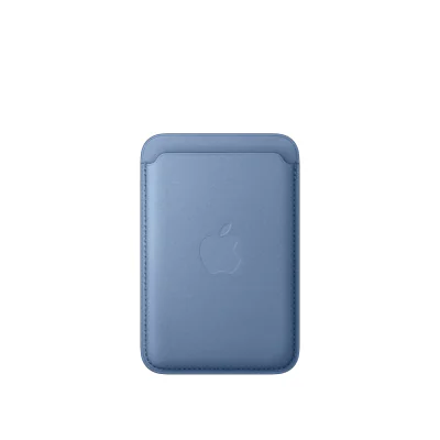 Portofel Apple FineWoven cu MagSafe pentru iPhone, Wildflower Blue
