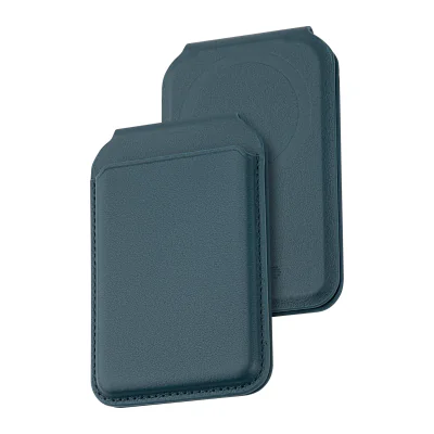 Portofel Dviced Leather pliabil cu MagSafe pentru iPhone, Albastru