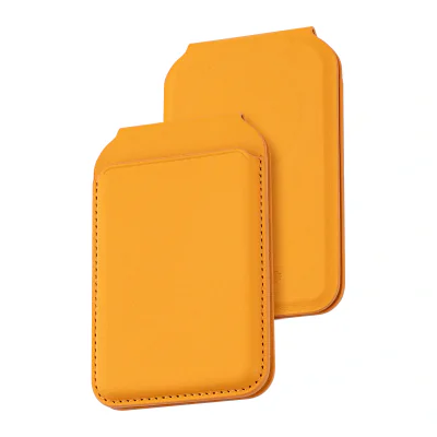 Portofel Dviced Leather pliabil cu MagSafe pentru iPhone, Portocaliu