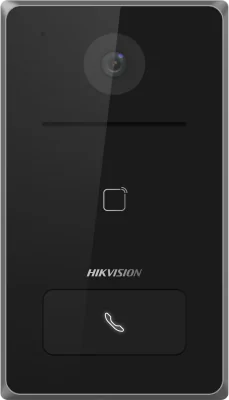 Post de exterior videointerfon ingropat IP Hikvision DS-KV6133-WME1/FL; WIFI; 1 x buton de apelare( pentru o singura familie- permite apelarea a mai multor monitoare de interior); camera video 2MP True WDR ( unghi vizualizare: Horizontal: 129° Vertic