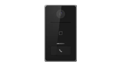 Post de exterior videointerfon IP Hikvision DS-KV6133-ME1; WIFI; 1 x buton de apelare( pentru o singura familie- permite apelarea a mai multor monitoare de interior); camera video 2MP True WDR ( unghi vizualizare: Horizontal: 129° Vertical: 75°), viz