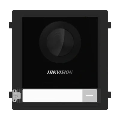 Post exterior videointerfon 2 fire modular HIKVISION DS-KD8003Y-IME2, 1 buton de apel, montaj aparent sau îngropat