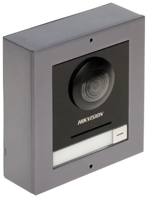 Post exterior videointerfon IP modular HIKVISION DS-KD8003-IME1B/SF, 1 buton de apel, montaj aparent, PoE