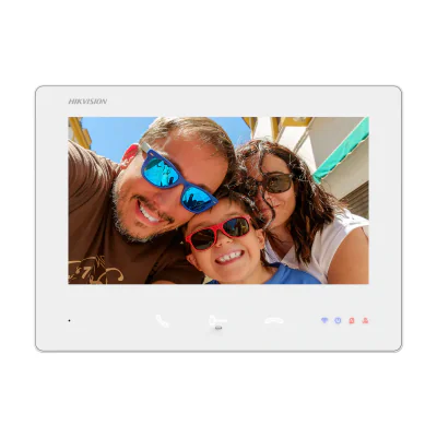 Post interior videointerfon 2 fire HD HIKVISION DS-KH7300EY-WTE2/WHITE, White