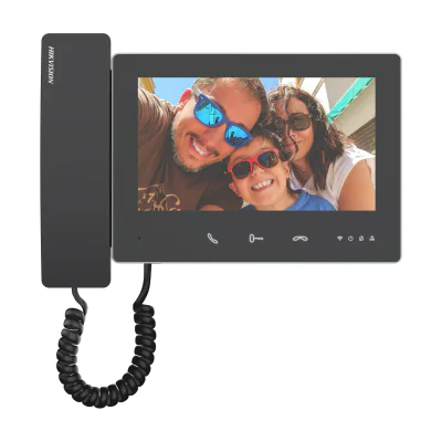 Post interior videointerfon 2 fire HD HIKVISION DS-KH7300EY-WTHE2, Black