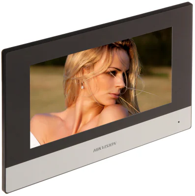 Post interior videointerfon 2 fire HIKVISION DS-KH6320Y-WTE2, ecran tactil 7 inch, Wi-Fi, montaj aparent