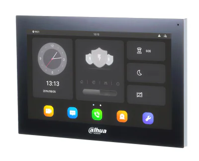 Post interior videointerfon Android DAHUA VTH5341G-W, ecran 10 inch, Wi-Fi, Black