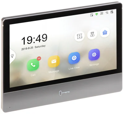 Post interior videointerfon IP HIKVISION DS-KH8350-WTE1/EU, ecran tactil 7 inch, Wi-Fi, montaj aparent, PoE