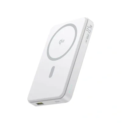 POWER BANK Baseus Airpow 2 Qi2 Magnetic, 1 x USB Type-C, 1 x USB, include cablu USB Type-C la USB Type-C 20V/3A 30cm, capacitate 10000mAh 22.5W, alb "P10080000213-00" - 6932172676995