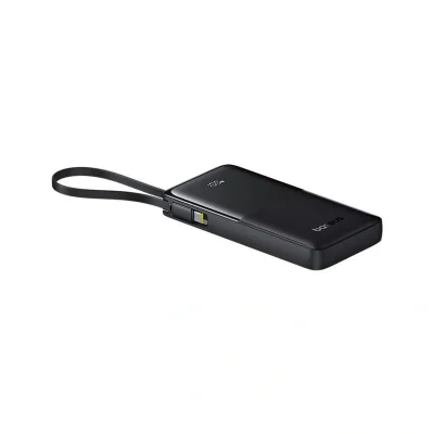 POWER BANK Baseus Bipow 2 Digital, display, capacitate 10000mAh, 20W, cablu integrat USB Type-C, 1 x USB Type-C, 1 x USB, total 5V/3A, negru, "P10077101113-00" - 6932172670887