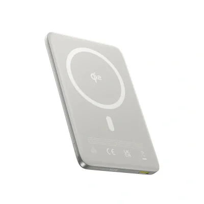 POWER BANK Baseus PicoGo AM41 Ultra-Slim Qi2 Magnetic Wireless, capacitate 10000mAh 27W, 1 x USB Type-C, include cablu USB Type-C la USB Type-C 30cm, negru "E0027201" - 6932172691707