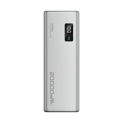POWER BANK Cuktech P+ Series 2C1A, 20000mAh, 150W, 1 x USB; 2 x USB Type-C, digital display pt. status baterie, gri "CUKPB200GLBK"