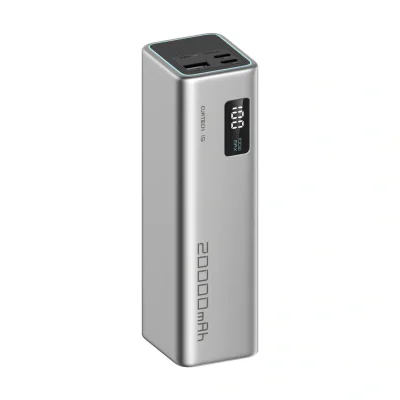 POWER BANK Cuktech Series 2C1A, 20000mAh, 85W, 1 x USB; 2 x USB Type-C, digital display pt. status baterie, gri "CUKP200XGLGR"