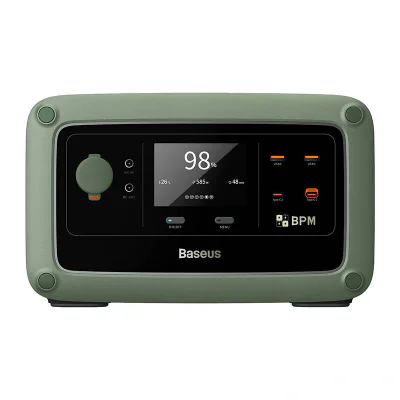 POWER STATION Baseus Energy Stack, capacitate 600Wh, greutate 8 kg, Wi-Fi + Bluetooth + App, AC x 2 output maxim 1500W, USB Type-C x 2 100W, USB x2 22.5W "E10023304613-00"