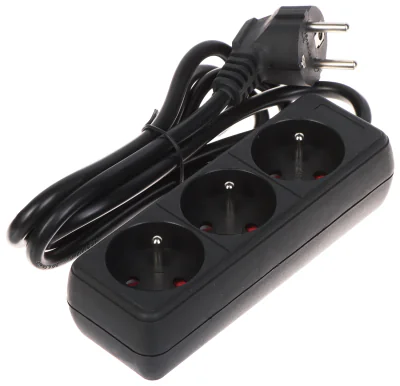 Prelungitor BLOW PR-1.5M-3G/B, 3 prize, 1,3 m, negru