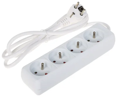 Prelungitor BLOW PR-1.5M-4G/W, 4 prize, 1,3 m, alb