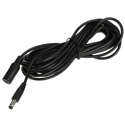 Prelungitor de alimentare DELTA-OPTI DC-2.1/5.5/5M/B, mufă 2,1/5,5 mm, 5 m