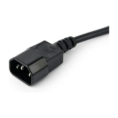 PRELUNGITOR GEMBIRD, Schuko x 3, conectare prin IEC C14 (T), cablu 0.6 m, 10 A, protectie copii, negru, "EG-PSU3F-01"