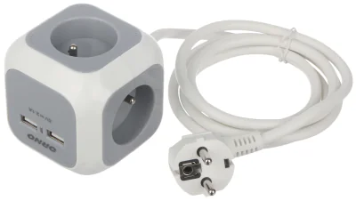 Prelungitor ORNO OR-AE-13144, 4 prize + 2 USB