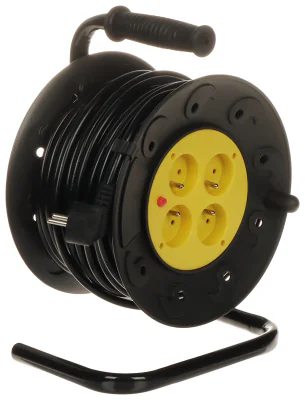 Prelungitor pe tambur cu împământare BLOW PSB-3X1.5-4G/30M, 3 x 1,5 mm², 4 prize, 30 m