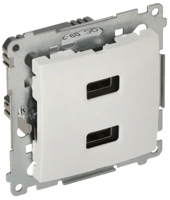 Priză de încărcare USB KONTAKT SIMON DC2USB.01/11-SIMON54, seria Premium, 5 V DC / 2,1 A