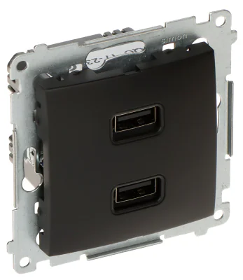 Priză de încărcare USB KONTAKT SIMON DC2USB.01/49-SIMON54, seria Premium, 2 x 5 V DC / 2,1 A