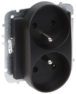 Priză dublă Elektro-Plast SANTRA/4143-19/EPN, 230 V, 16 A