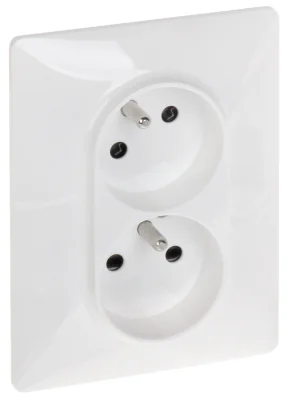 Priză dublă LEGRAND LE-753186, seria Valena Life, 230 V, 16 A