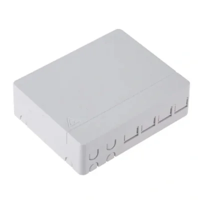Priza FO, cutie FTTH de interior doua intrari, 4 x SC simplex sau 4 x LC duplex, neechipata - Emtex "FTTHBOX-4P"
