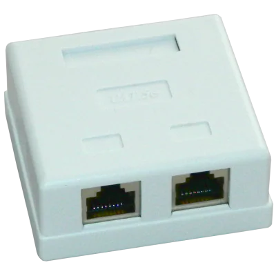 Priza FTP dubla aplicata cat.5e - EMTEX, "EMT-FTP5E-2P-PT"