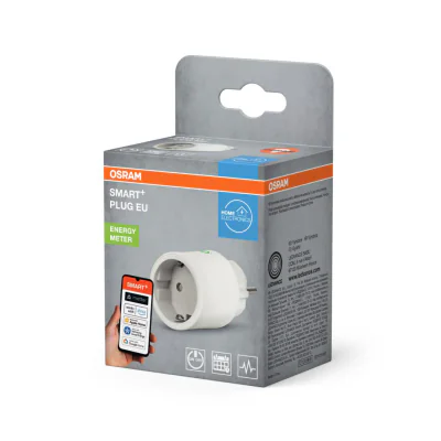 Priza inteligenta Osram SMART+ Matter over WiFi (2.4 GHz), 10A, 2300W, IP20, compatibila Amazon Alexa, Google Home, Apple Home, Samsung SmartThings si alte platforme Matter, Alba