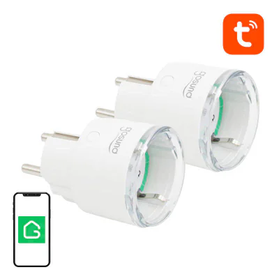 Priză inteligentă WiFi Gosund SP111 3680W 16A, Tuya, pachet de 2 bucăți