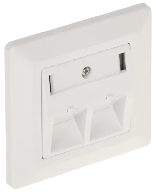 Priză Keystone SOLARIX FX-SX9-2, 2 module Keystone, doză Ø 60 mm