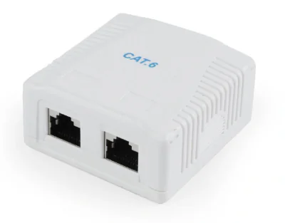 GEMBIRD NCAC-2F6-01 CAT6 FTP 2-port surface mount box