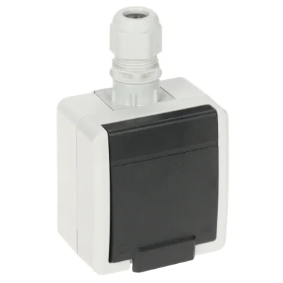 Priză simplă aparentă Elektro-Plast AQUANT-G1/EPN-V2, 250 V AC, 16 A, IP65