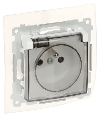 Priză simplă KONTAKT SIMON DGZ1BZ.01/11A-SIMON54, 250 V, 16 A, IP44