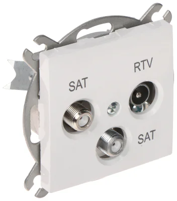 Priză terminală R-TV + 2 x SAT Elektro-Plast SANTRA/4160-10/EPN, încastrată