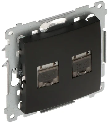 Priză terminală RJ-45 dublă KONTAKT SIMON D62E.01/49-SIMON54, 2 x RJ-45 S/FTP