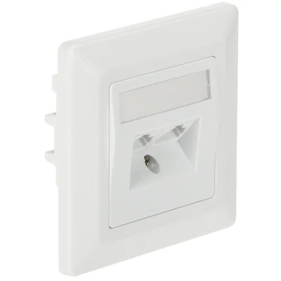 Priză terminală RJ-45 dublă SOLARIX SX9-2-6-UTP-WH, UTP cat. 6