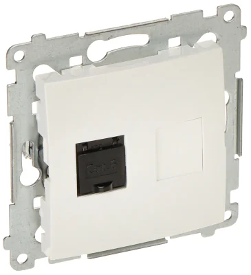 Priză terminală RJ-45 KONTAKT SIMON D61.01/11-SIMON54, încastrată