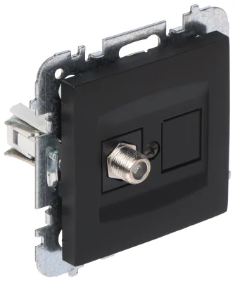 Priză terminală tip F Elektro-Plast SANTRA/4186-19/EPN, încastrată