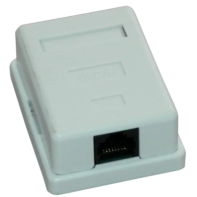 Priza UTP simpla aplicata cat.5e - EMTEX, "EMT-UTP5E-1P-PT"