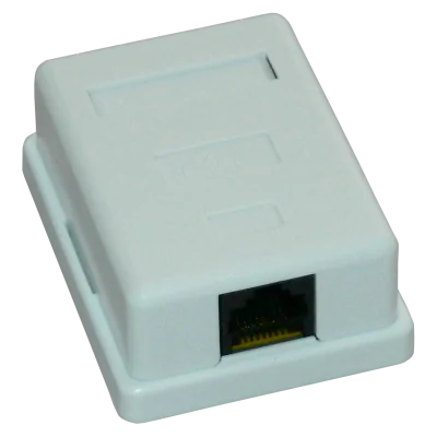 Priza UTP simpla aplicata cat.6 - EMTEX, "EMT-UTP6-1P-PT"