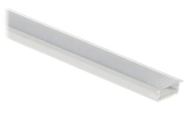 Profil cu capac pentru benzi LED MW Lighting PR-LED/RW/2M, montaj îngropat, alb