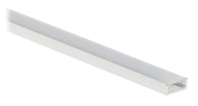 Profil cu capac pentru benzi LED MW Lighting PR-LED/SW/2M, montaj aparent, alb